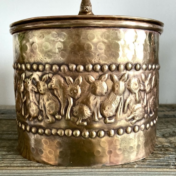 Vintage Brass tea caddy canister - Picture 2 of 10